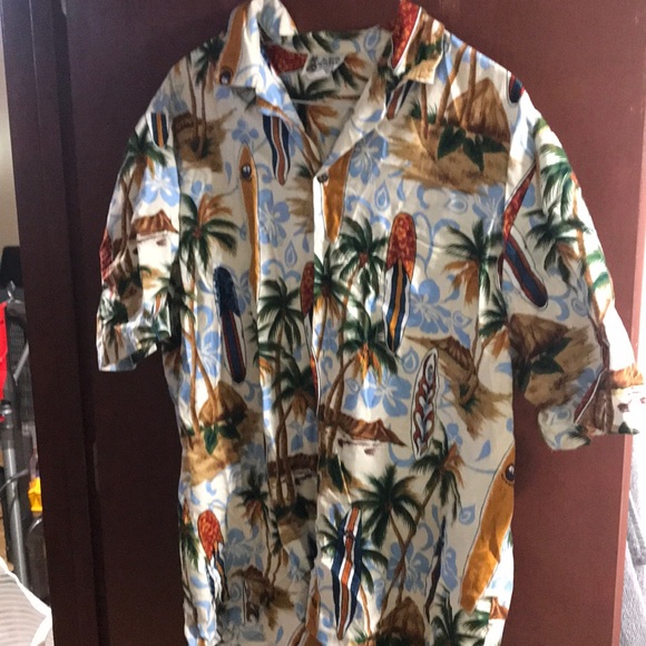 Surfboard Hawaiian shirt size xl - Picture 1 of 4